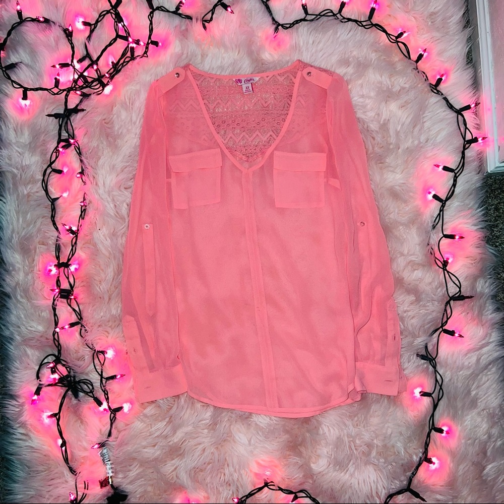 Salmon blouse